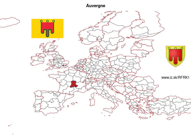 map of Auvergne FRK1