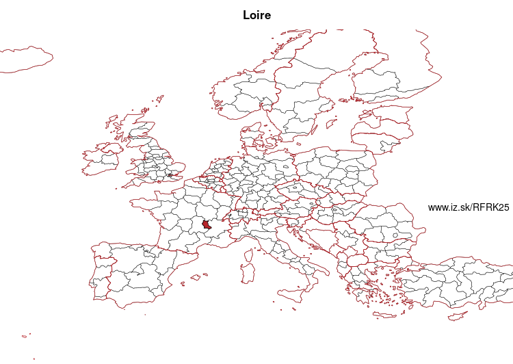 map of Loire FRK25