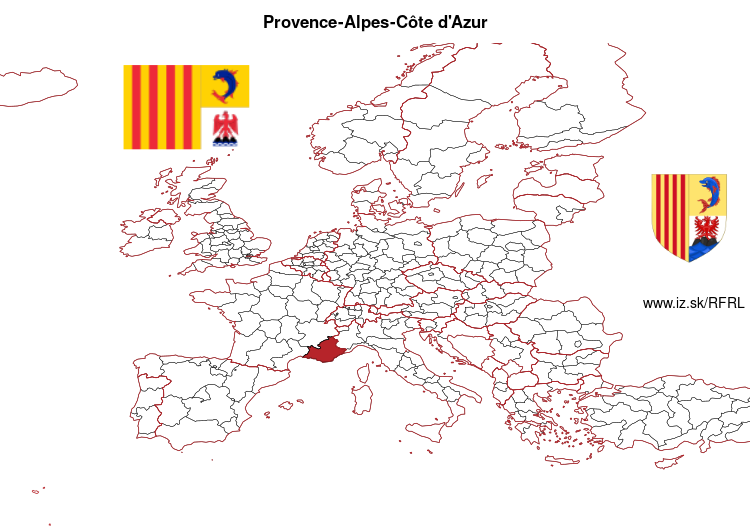 map of PROVENCE-ALPES-CÔTE D’AZUR FRL
