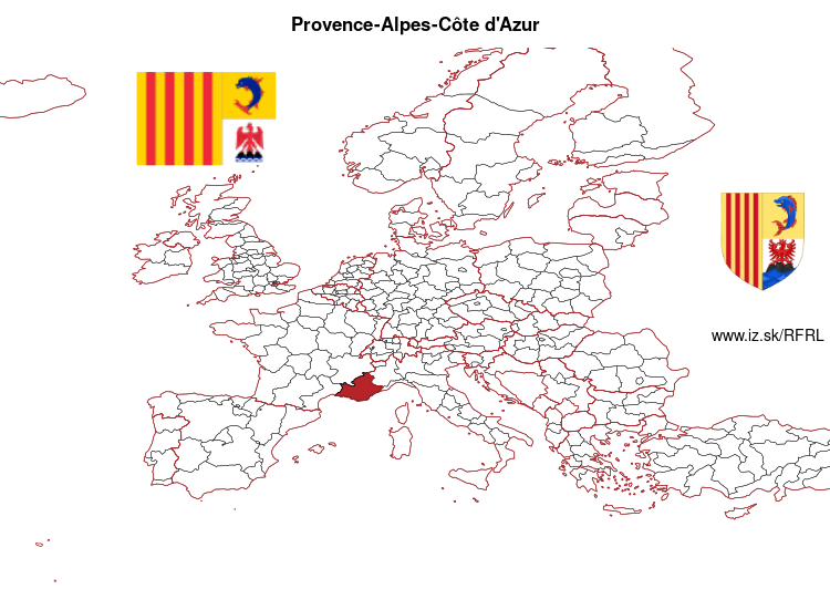 map of Provence-Alpes-Côte d\