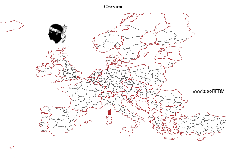 map of CORSE FRM