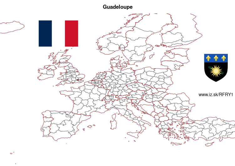 map of Guadeloupe FRY1
