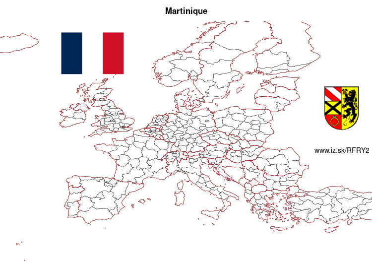 map of Martinique FRY2