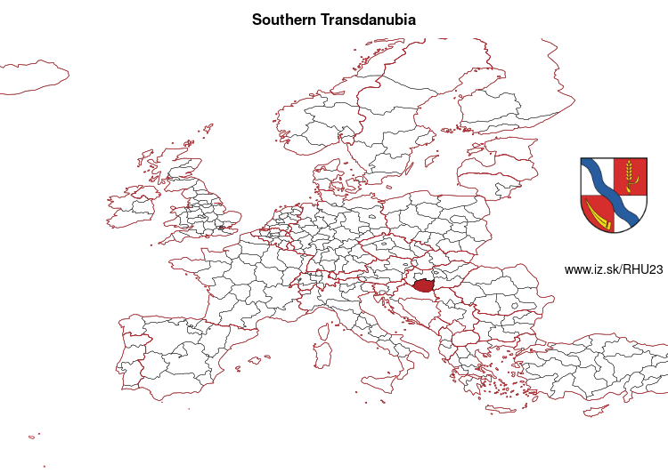 map of Southern Transdanubia HU23