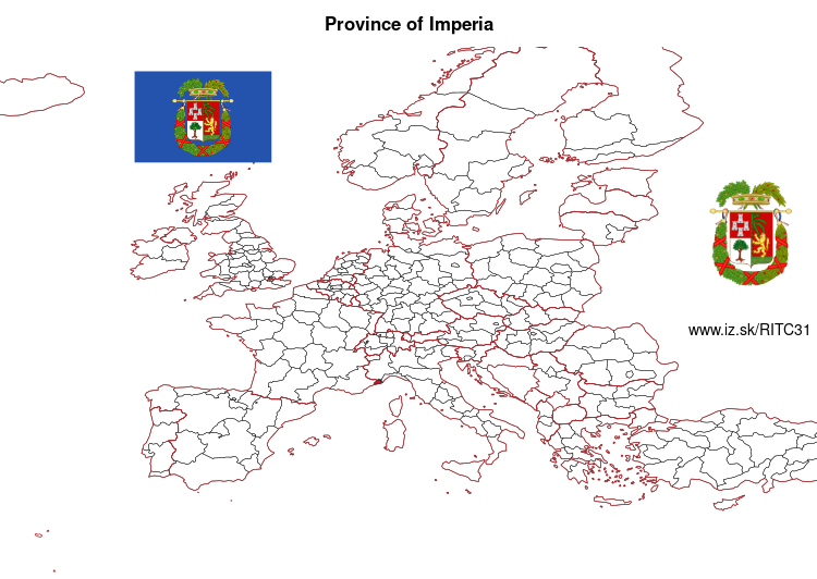 map of Province of Imperia ITC31
