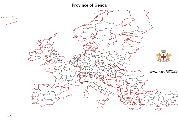 map of Province of Genoa ITC33