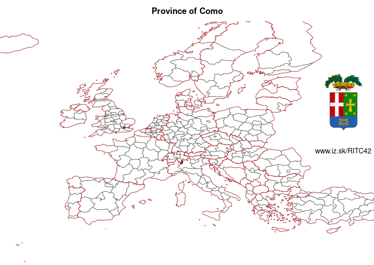map of Province of Como ITC42