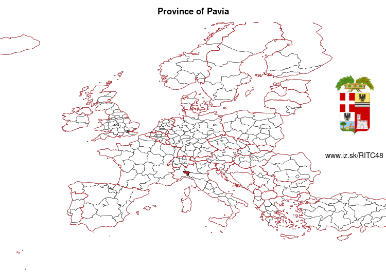map of Province of Pavia ITC48