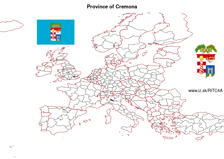 map of Province of Cremona ITC4A