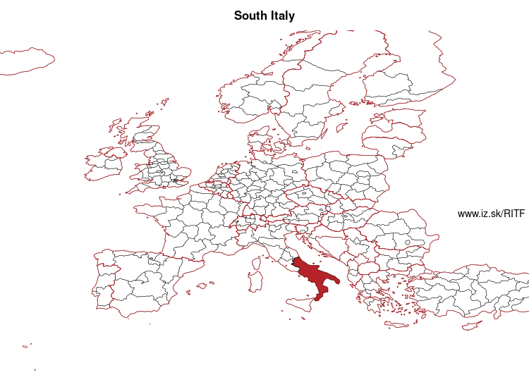 map of South Italy ITF