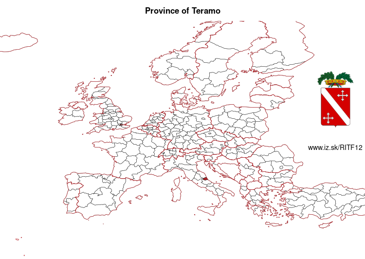 map of Province of Teramo ITF12
