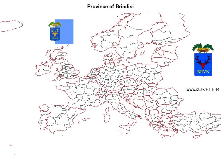 map of Province of Brindisi ITF44