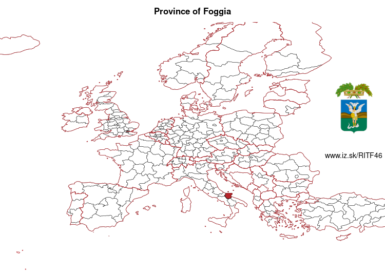 map of Province of Foggia ITF46