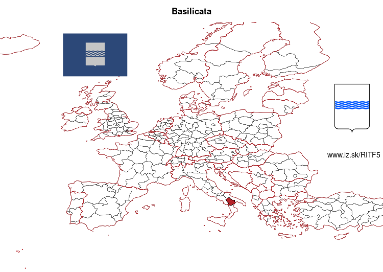 map of Basilicata ITF5