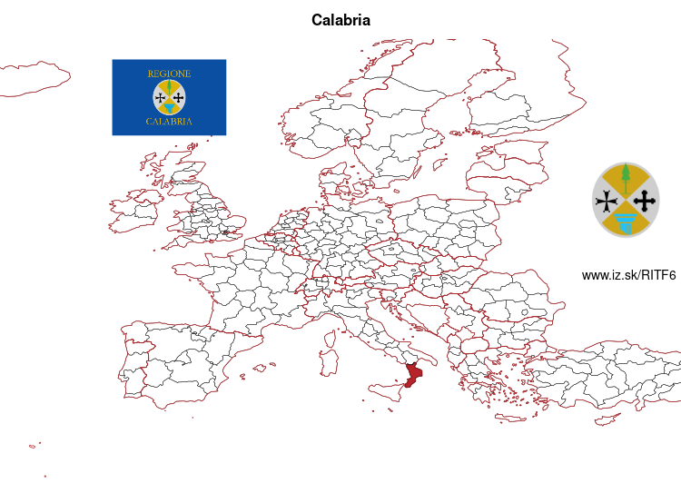 map of Calabria ITF6