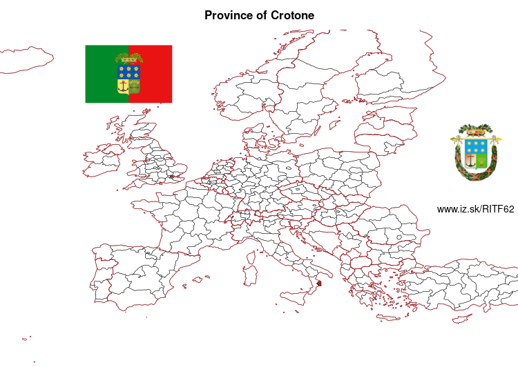 map of Province of Crotone ITF62