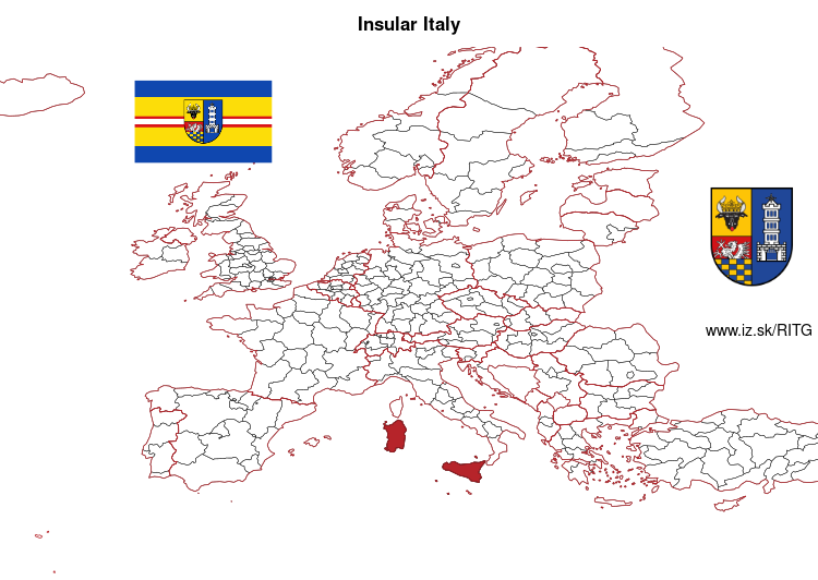 map of Insular Italy ITG
