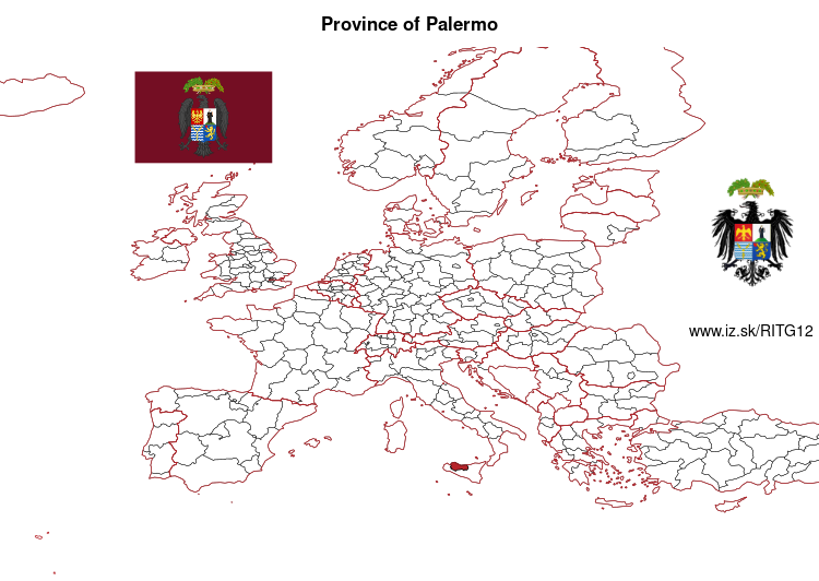map of Province of Palermo ITG12