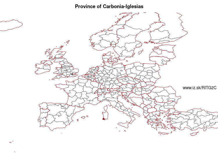 map of Province of Carbonia-Iglesias ITG2C