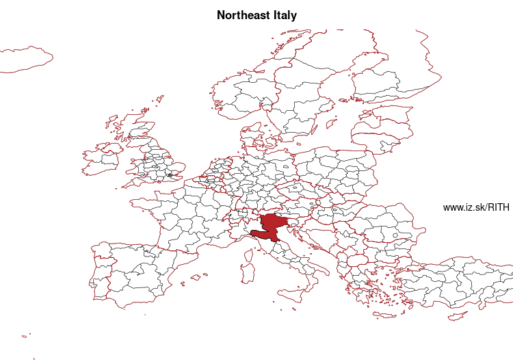 map of Northeast Italy ITH