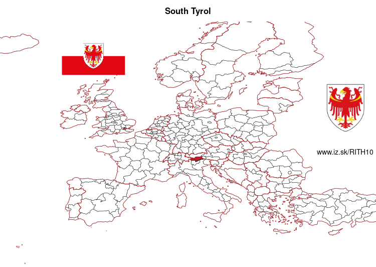 map of South Tyrol ITH10