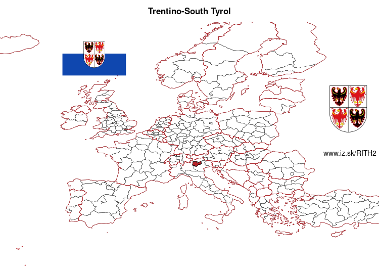 map of Trentino-South Tyrol ITH2