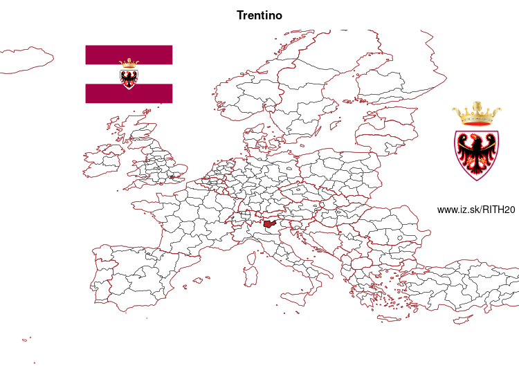 map of Trentino ITH20