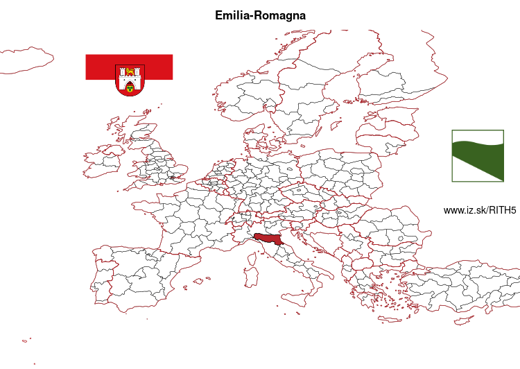 map of Emilia-Romagna ITH5