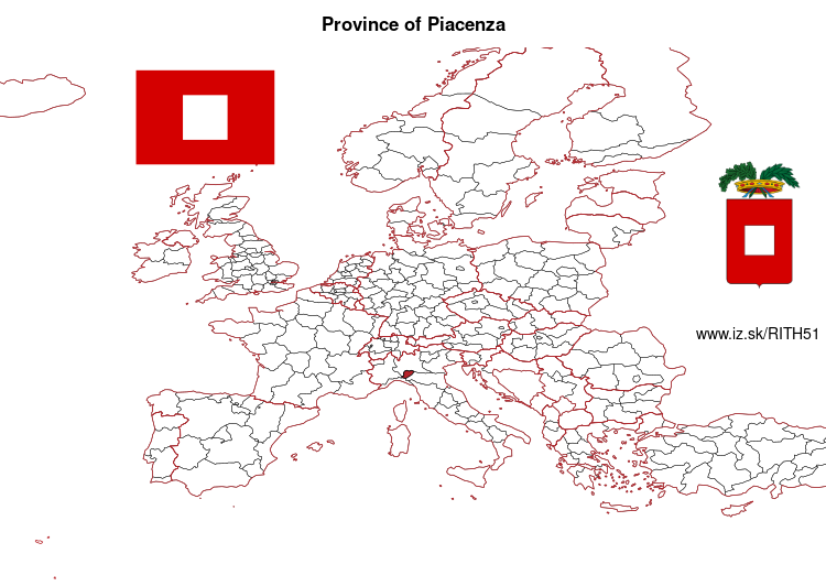 map of Province of Piacenza ITH51