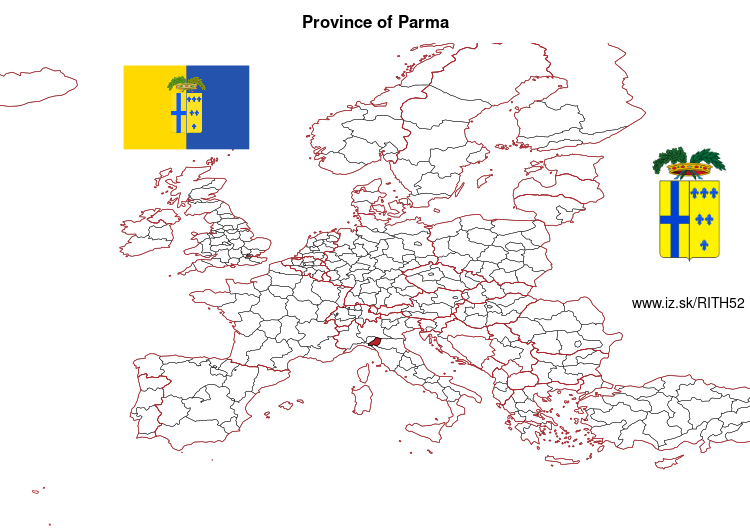 map of Province of Parma ITH52
