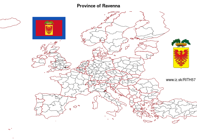 map of Province of Ravenna ITH57