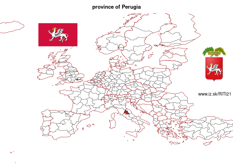 map of Province of Perugia ITI21