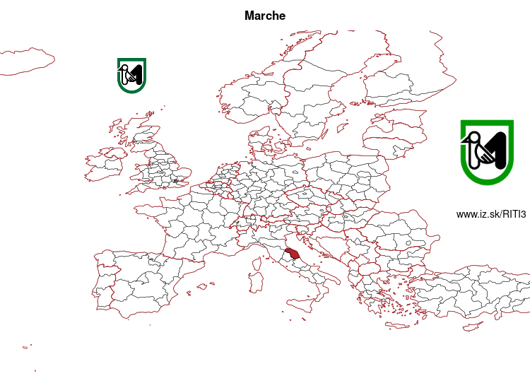 map of Marche ITI3
