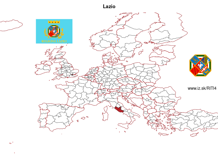 map of Lazio ITI4