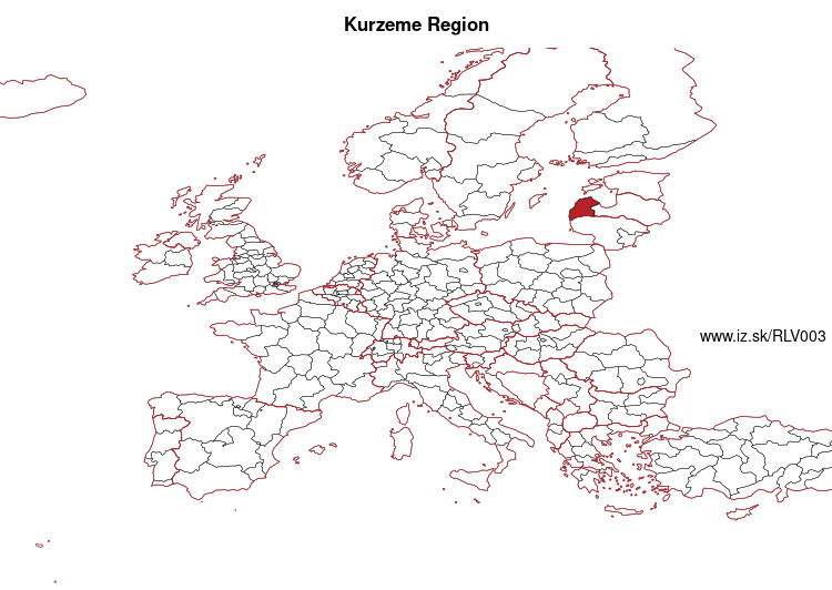 map of Kurzeme Region LV003