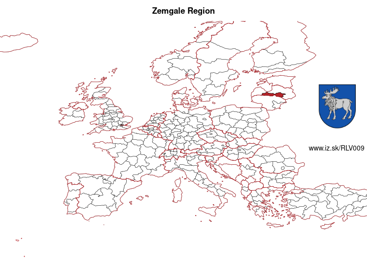 map of Zemgale Region LV009