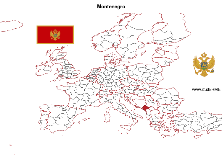 map of ЦРНА ГОРА ME