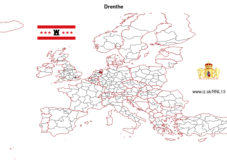map of Drenthe NL13