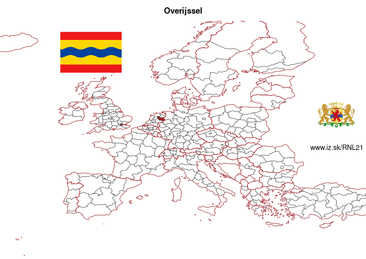 map of Overijssel NL21