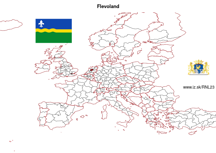 map of Flevoland NL23