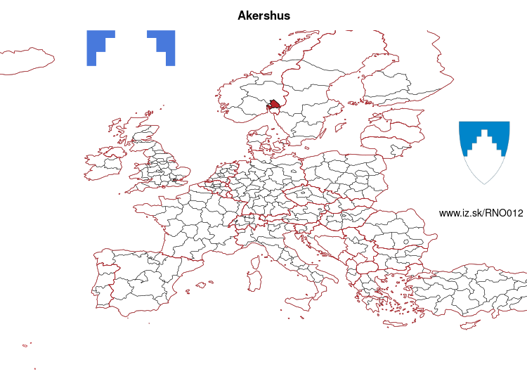 map of Akershus NO012