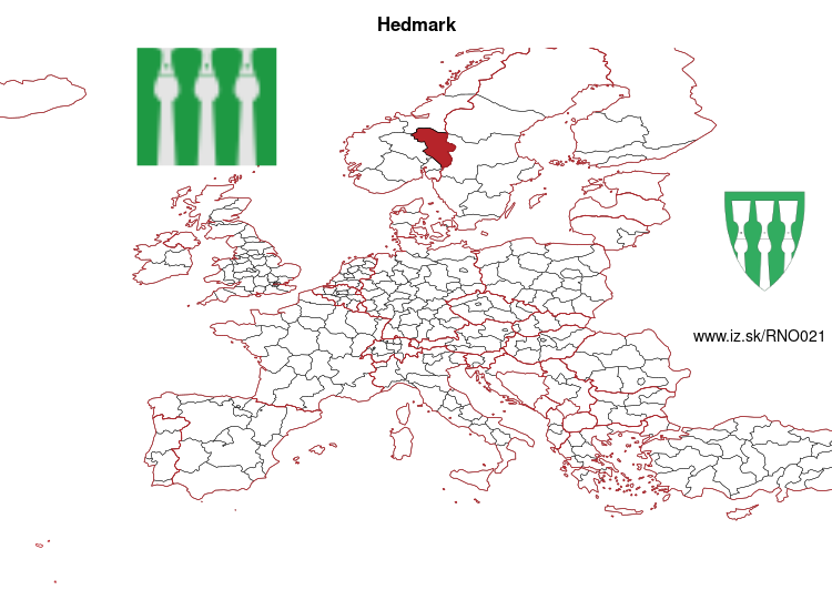 map of Hedmark NO021