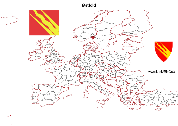 map of Østfold NO031