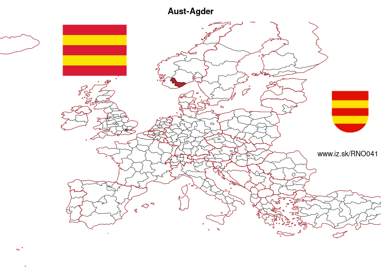 map of Aust-Agder NO041