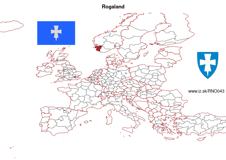 map of Rogaland NO043