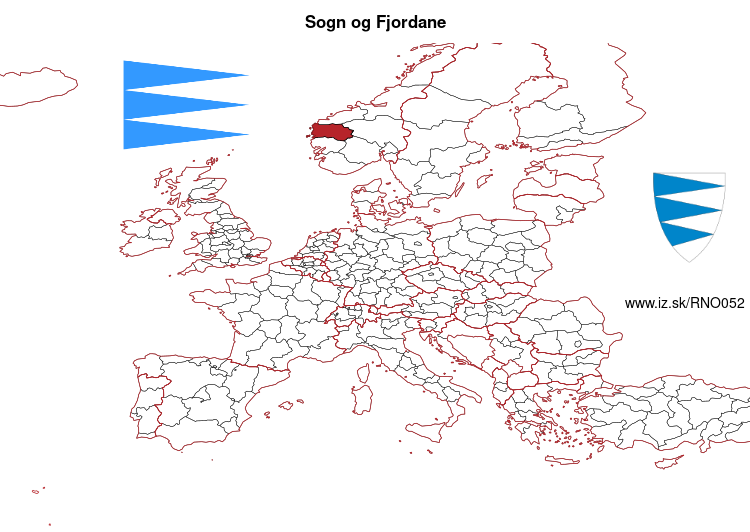 map of Sogn og Fjordane NO052