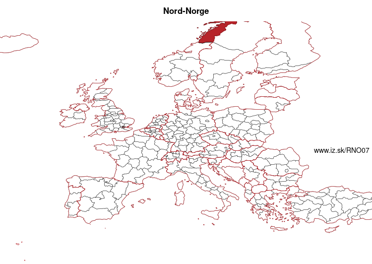 map of Nord-Norge NO07
