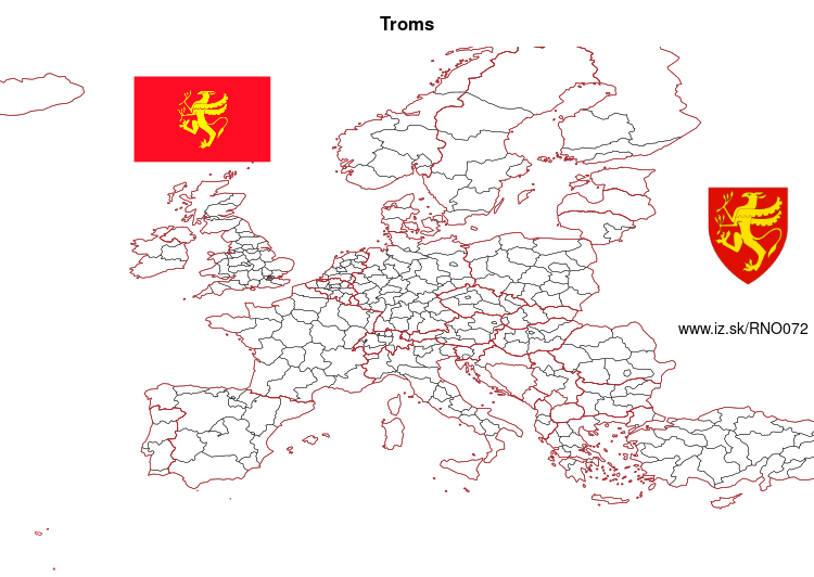 map of Troms NO072