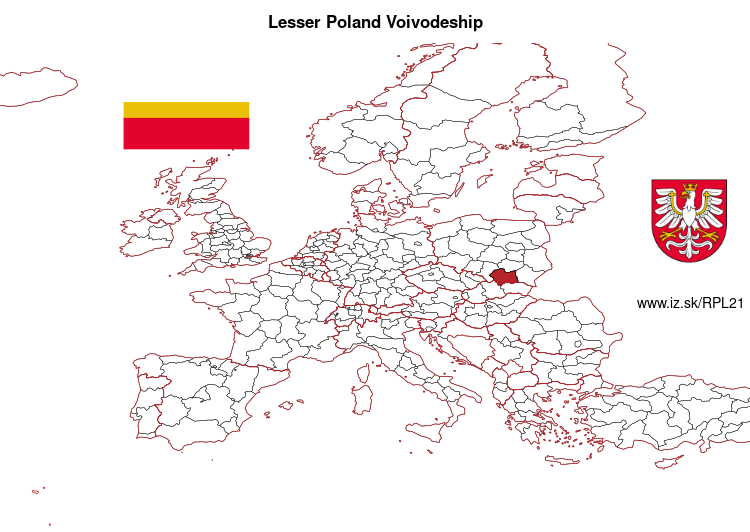 map of Lesser Poland Voivodeship PL21
