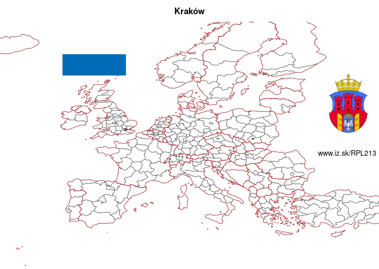 map of Kraków PL213